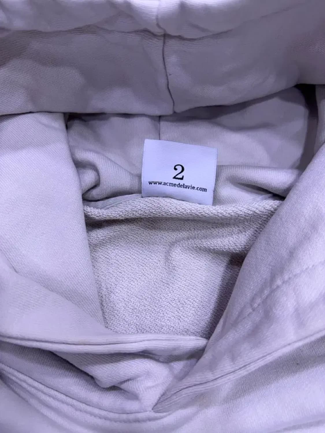 아크메드라비 프레피 로고 크랙 프린팅 후디 후드티 그레이 2 상품이미지8