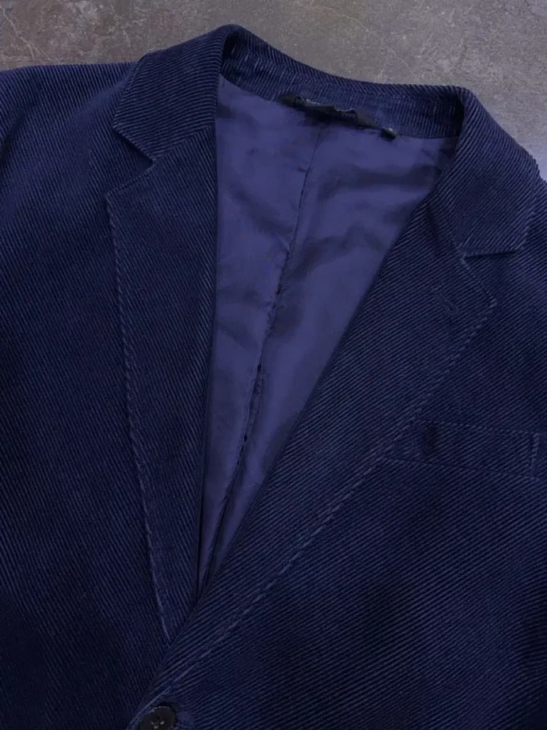 DKNY 코듀로이 패치워크 캐쥬얼 스포츠자켓 네이비 S 상품이미지3