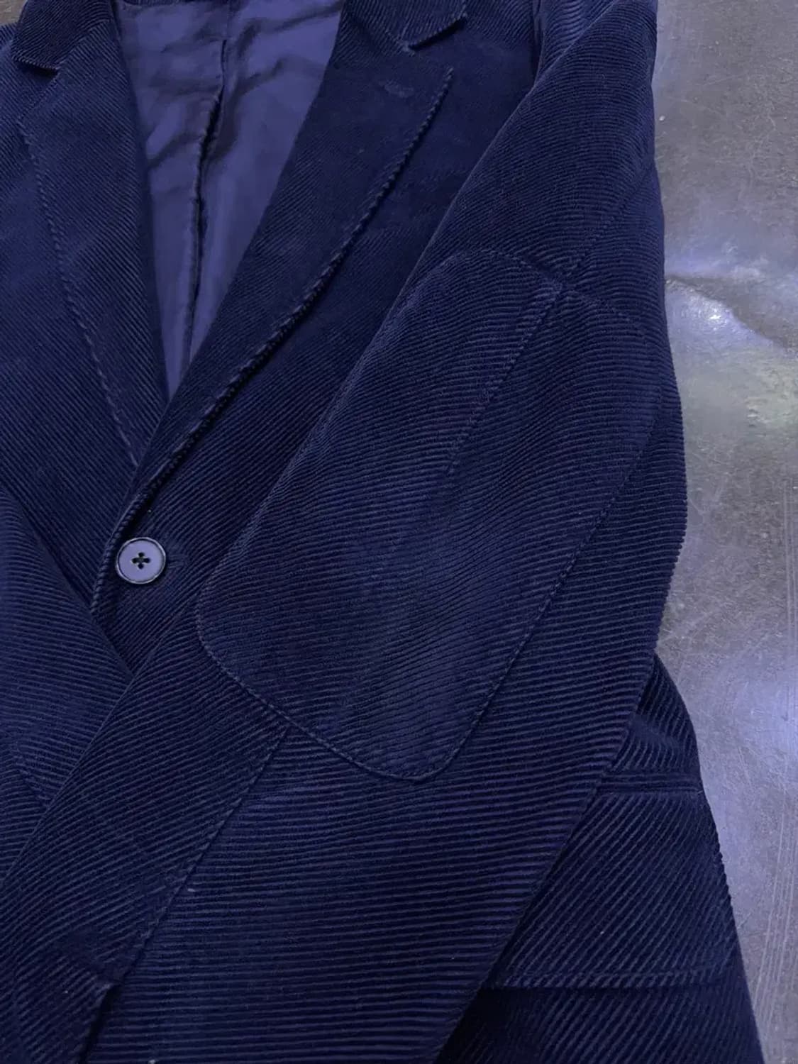 DKNY 코듀로이 패치워크 캐쥬얼 스포츠자켓 네이비 S 상품이미지7