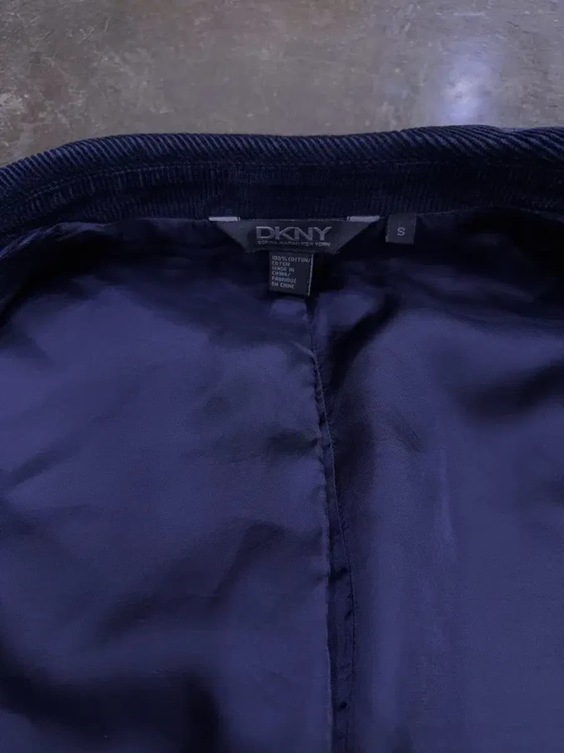 DKNY 코듀로이 패치워크 캐쥬얼 스포츠자켓 네이비 S 상품이미지9