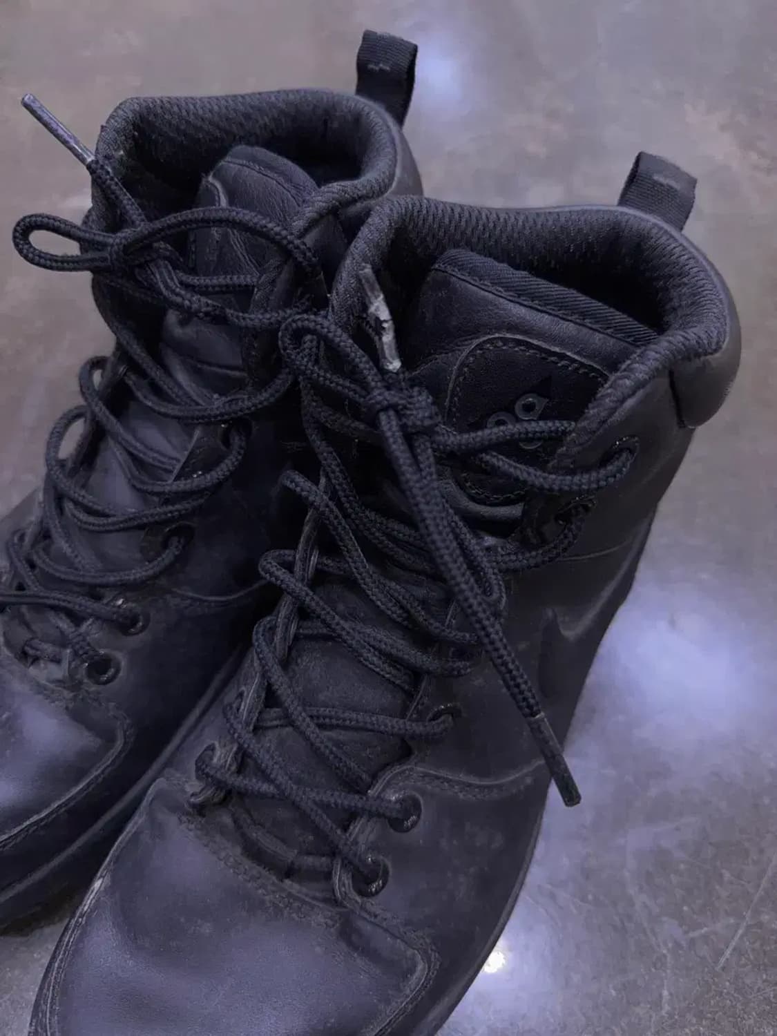 나이키 acg 마노아 레더 올블랙 트리플블랙 슈즈 260 상품이미지4