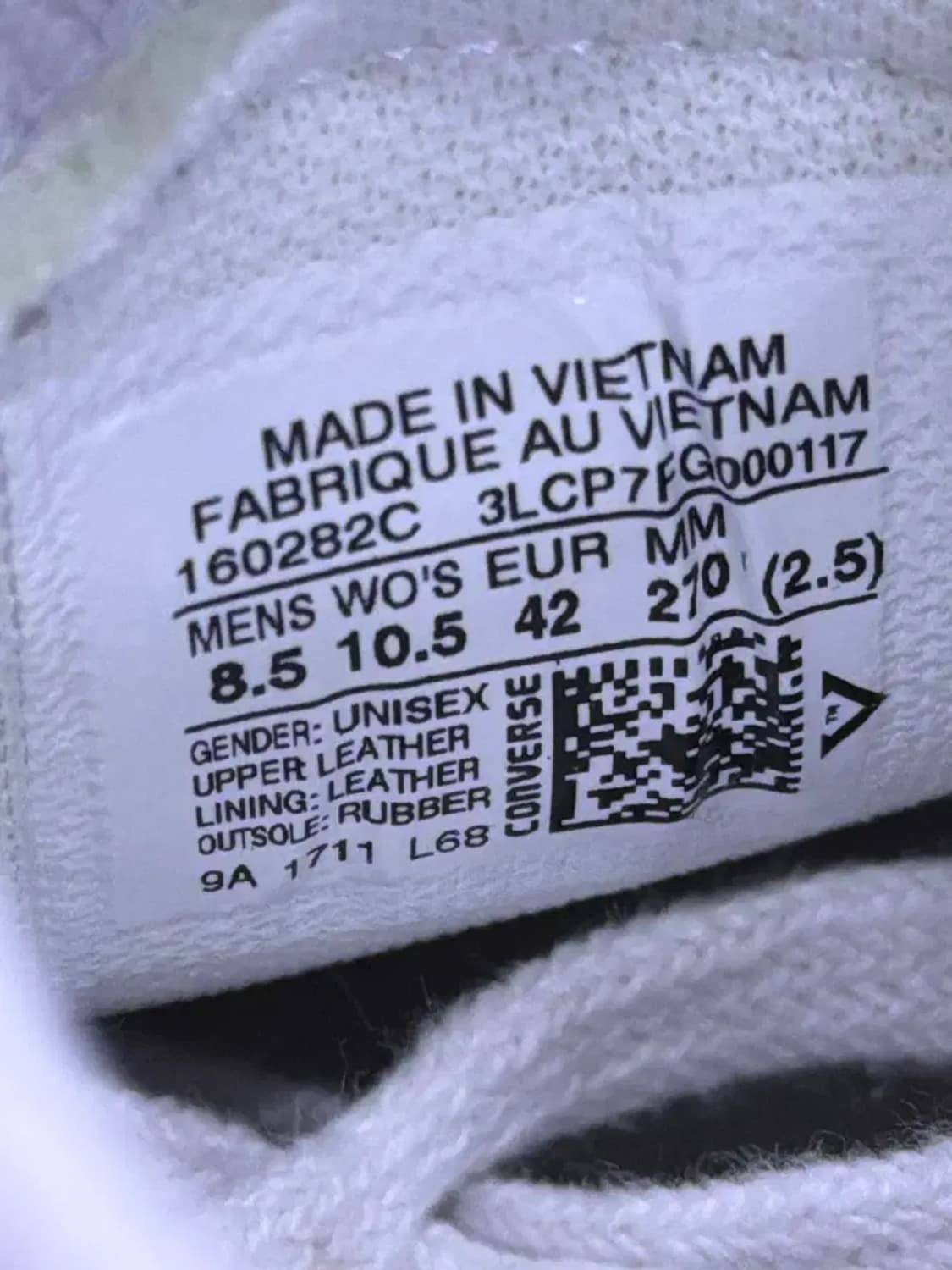 컨버스 원스타 엔지니어드가먼츠 레더 스니커즈 270 상품이미지9