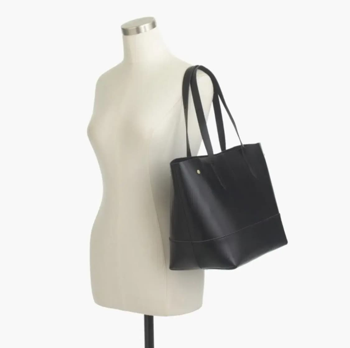 제이크루 뉴 업타운 레더 가죽 토트백 블랙 상품이미지8