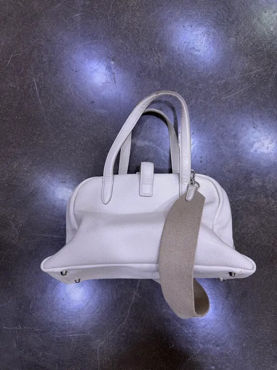 분크 토크 토트백 화이트 S 스트랩 상품이미지2