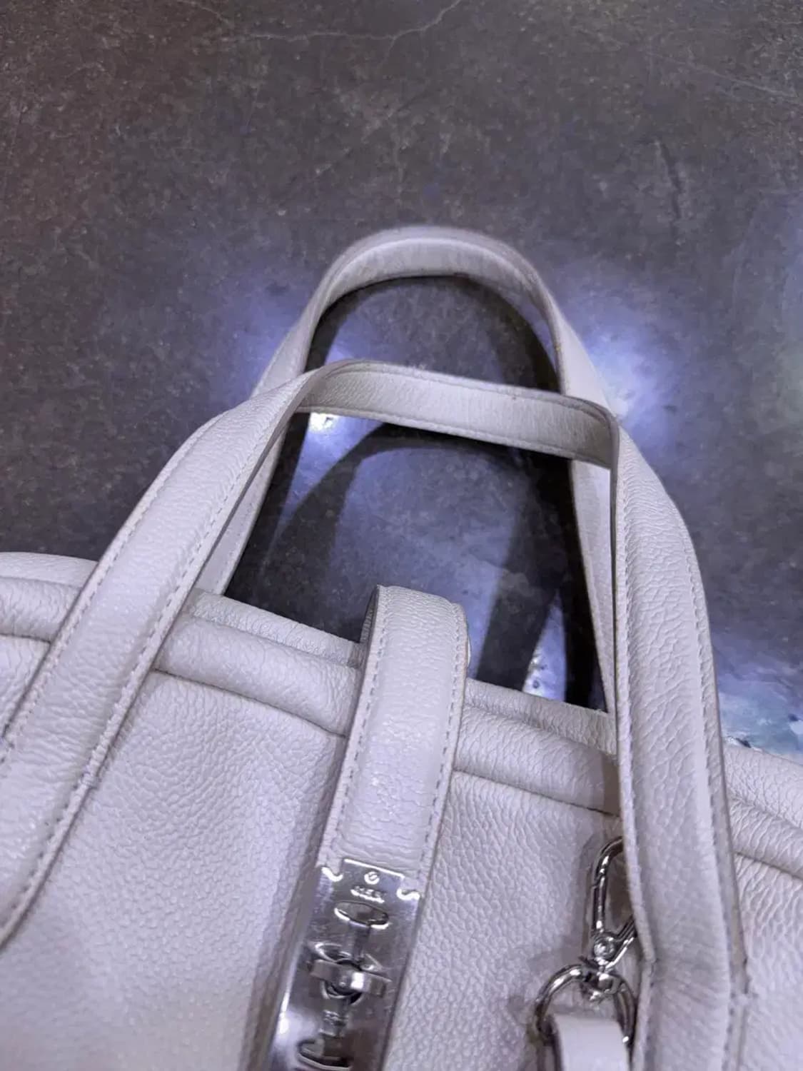 분크 토크 토트백 화이트 S 스트랩 상품이미지5