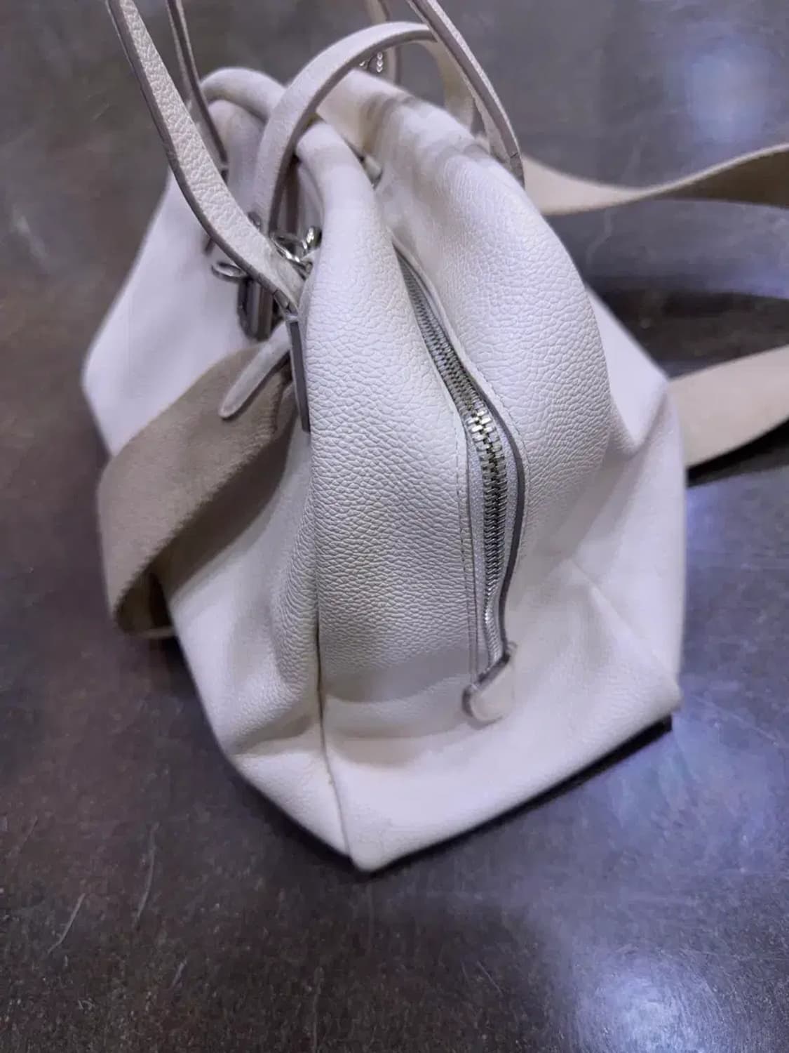 분크 토크 토트백 화이트 S 스트랩 상품이미지7