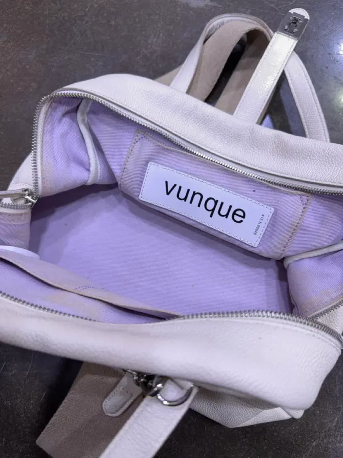 분크 토크 토트백 화이트 S 스트랩 상품이미지8