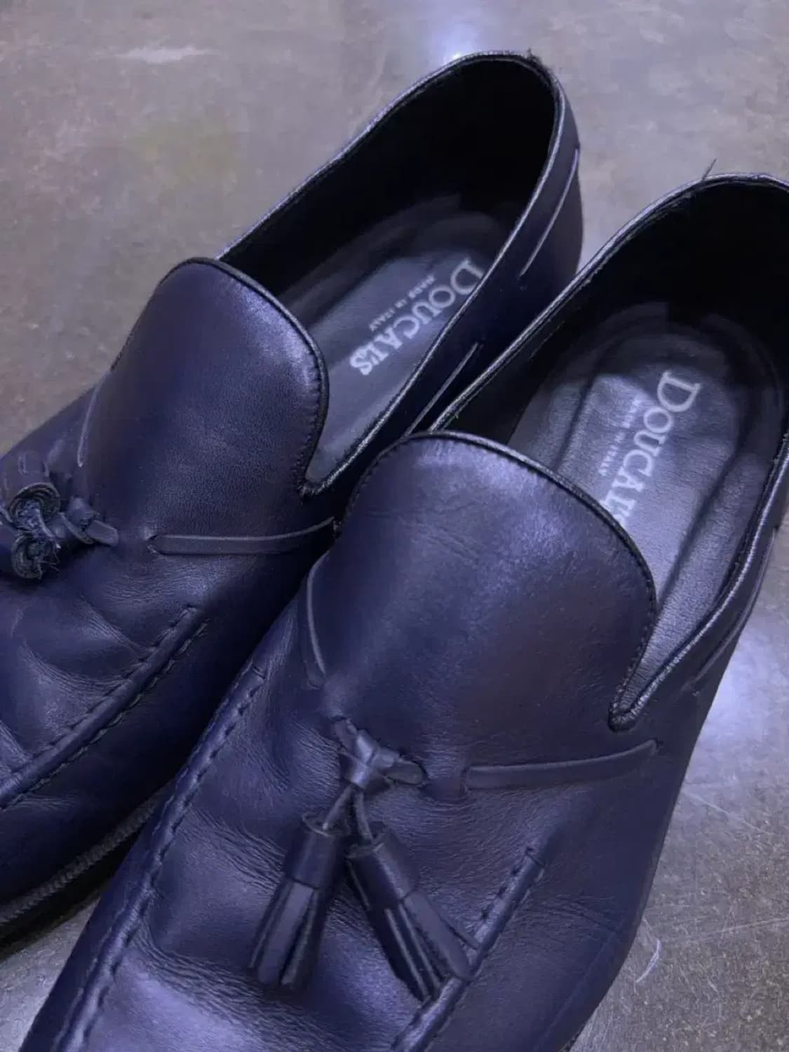 듀칼스 U팁 태슬로퍼 다크 블루 네이비 슈즈 43 상품이미지4