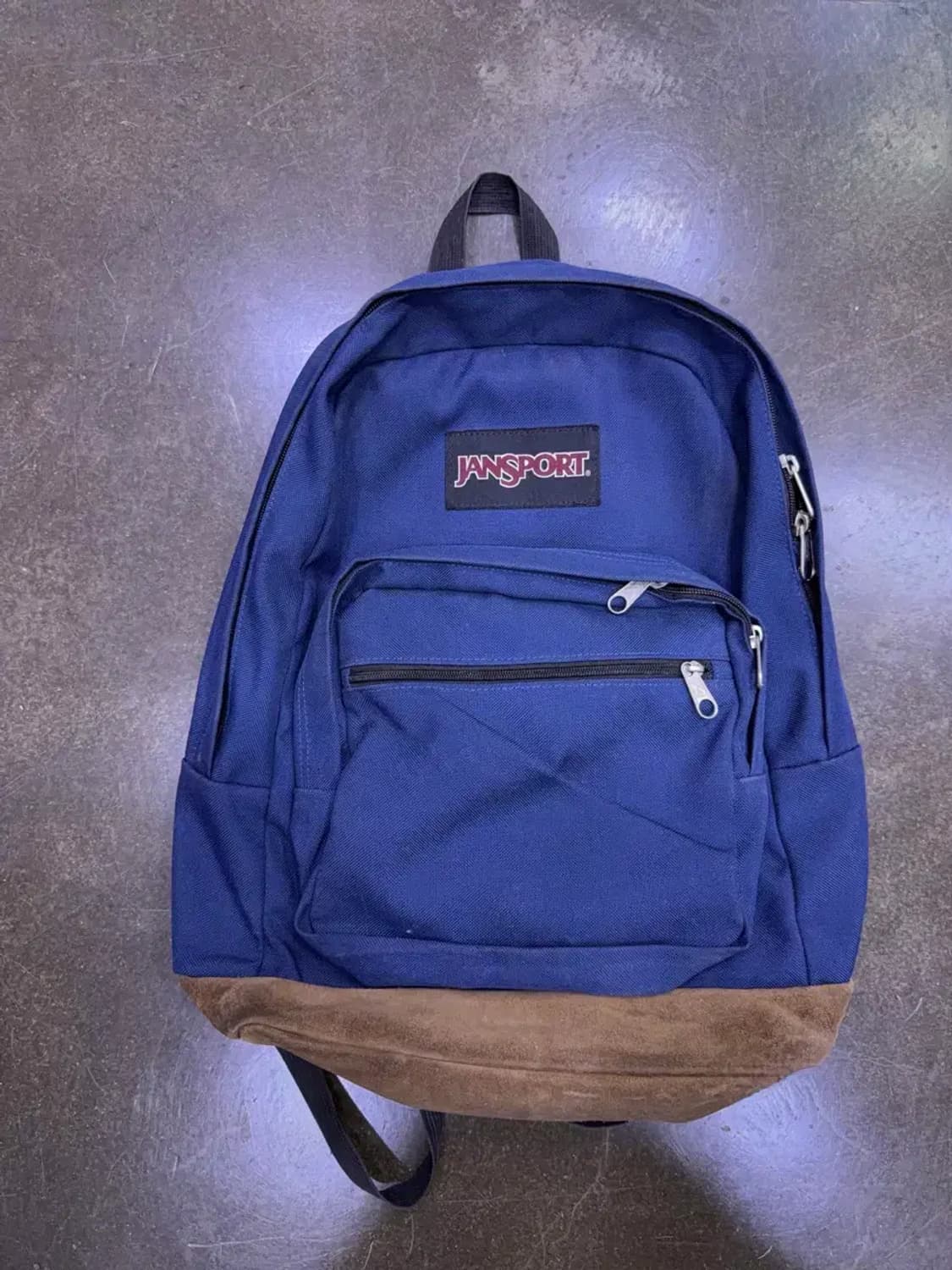 잔스포츠 라이트 스웨이드 네이비 백팩 상품이미지1