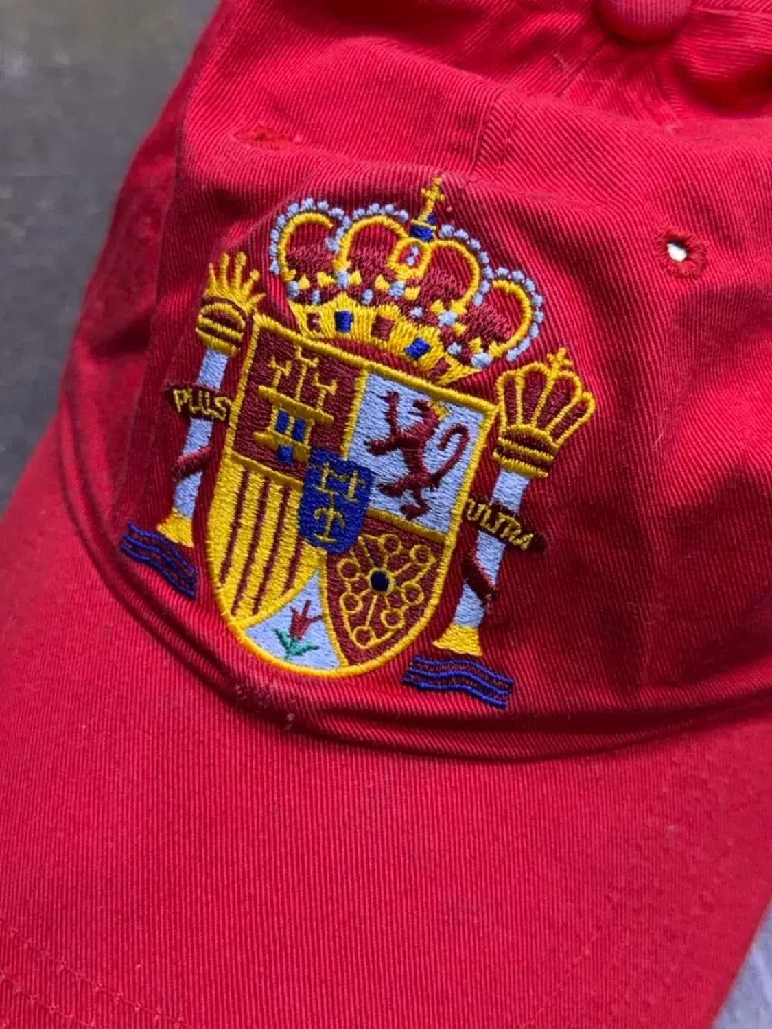 아디다스 오리지널 스페인 국가대표 엠블럼 볼캡 레드 상품이미지3