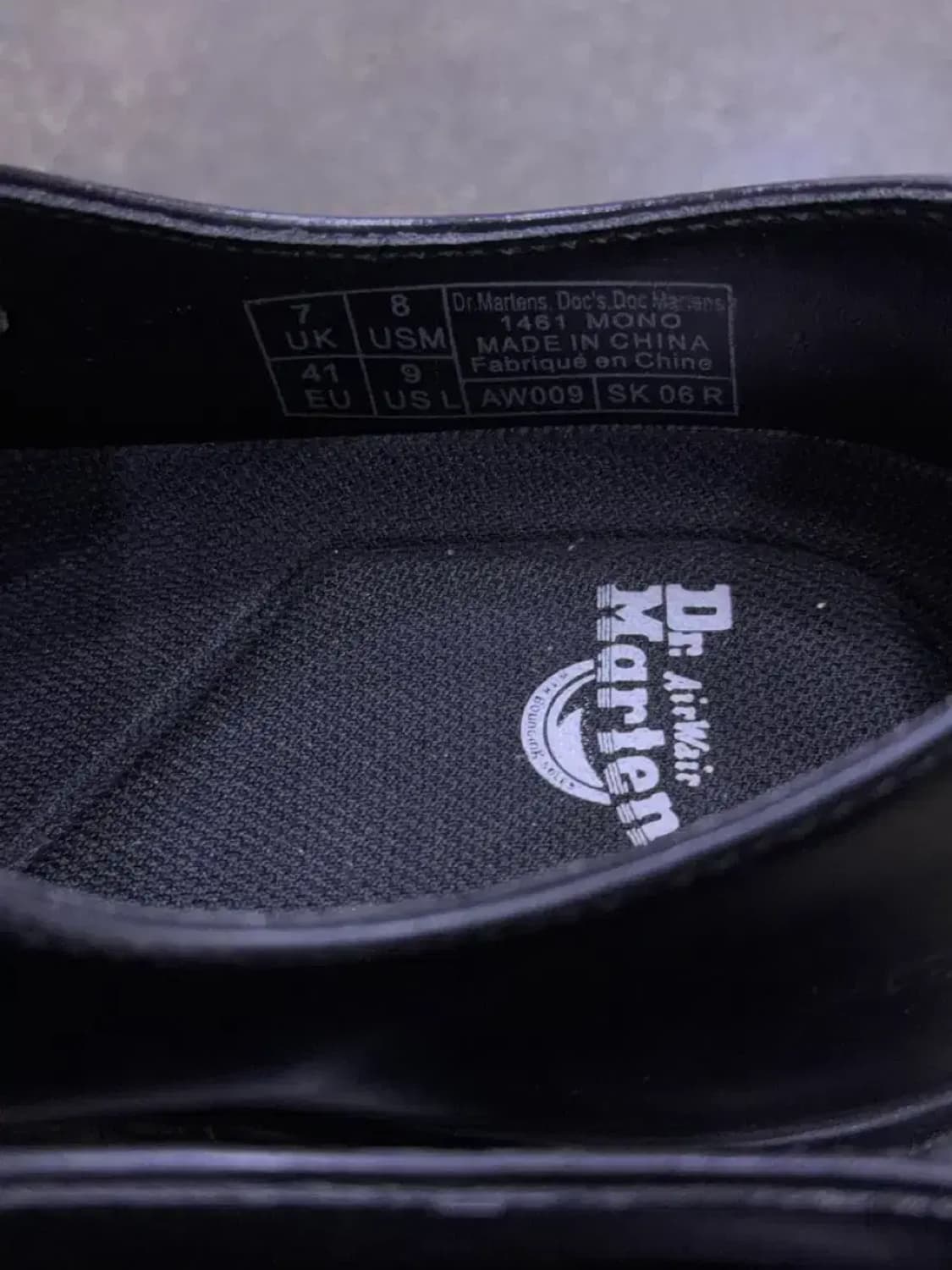 닥터마틴 1461 모노 블랙 캐쥬얼 더비슈즈 260 상품이미지8