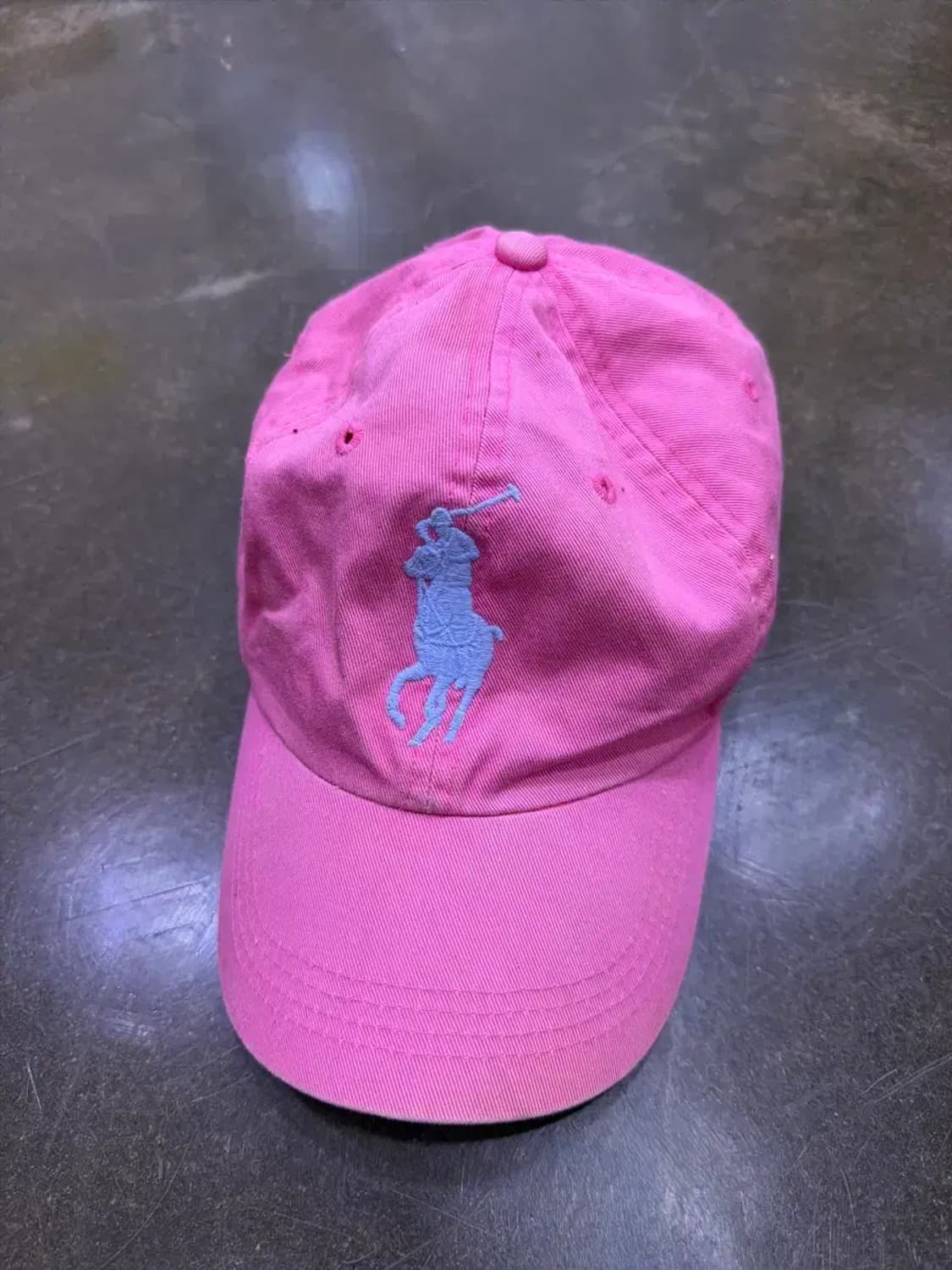 폴로 랄프로렌 빅포니 자수 3 가죽 벨트 연핑크 볼캡 모자 상품이미지2