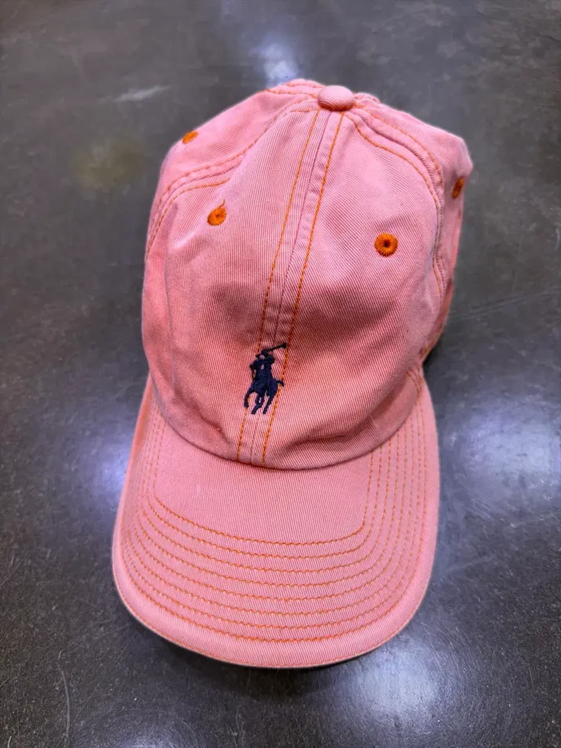 폴로 골프 랄프로렌 포니 자수 볼캡 오렌지 모자 상품이미지2