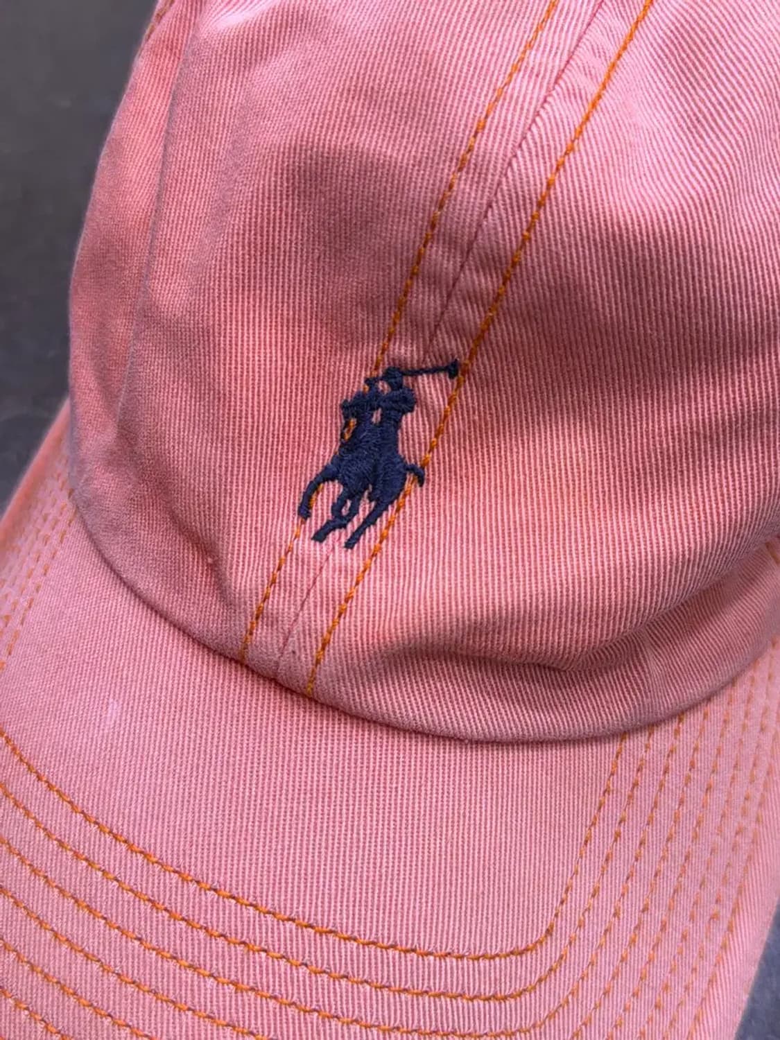 폴로 골프 랄프로렌 포니 자수 볼캡 오렌지 모자 상품이미지3