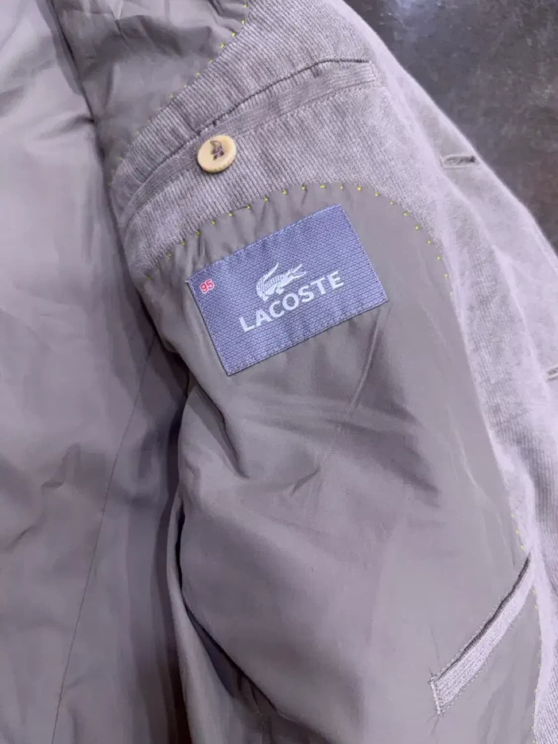 라코스테 코듀로이 캐쥬얼 싱글 3버튼 자켓 블레이저 95 상품이미지8