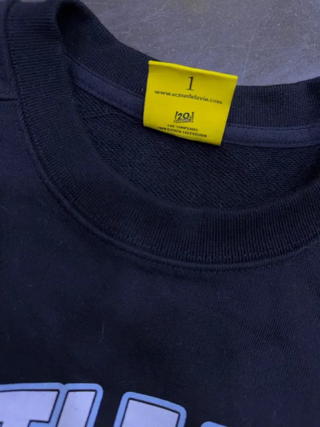 아크메드라비 x 심슨 가족 매기 오브 리버티 맨투맨 블랙 1 상품이미지6