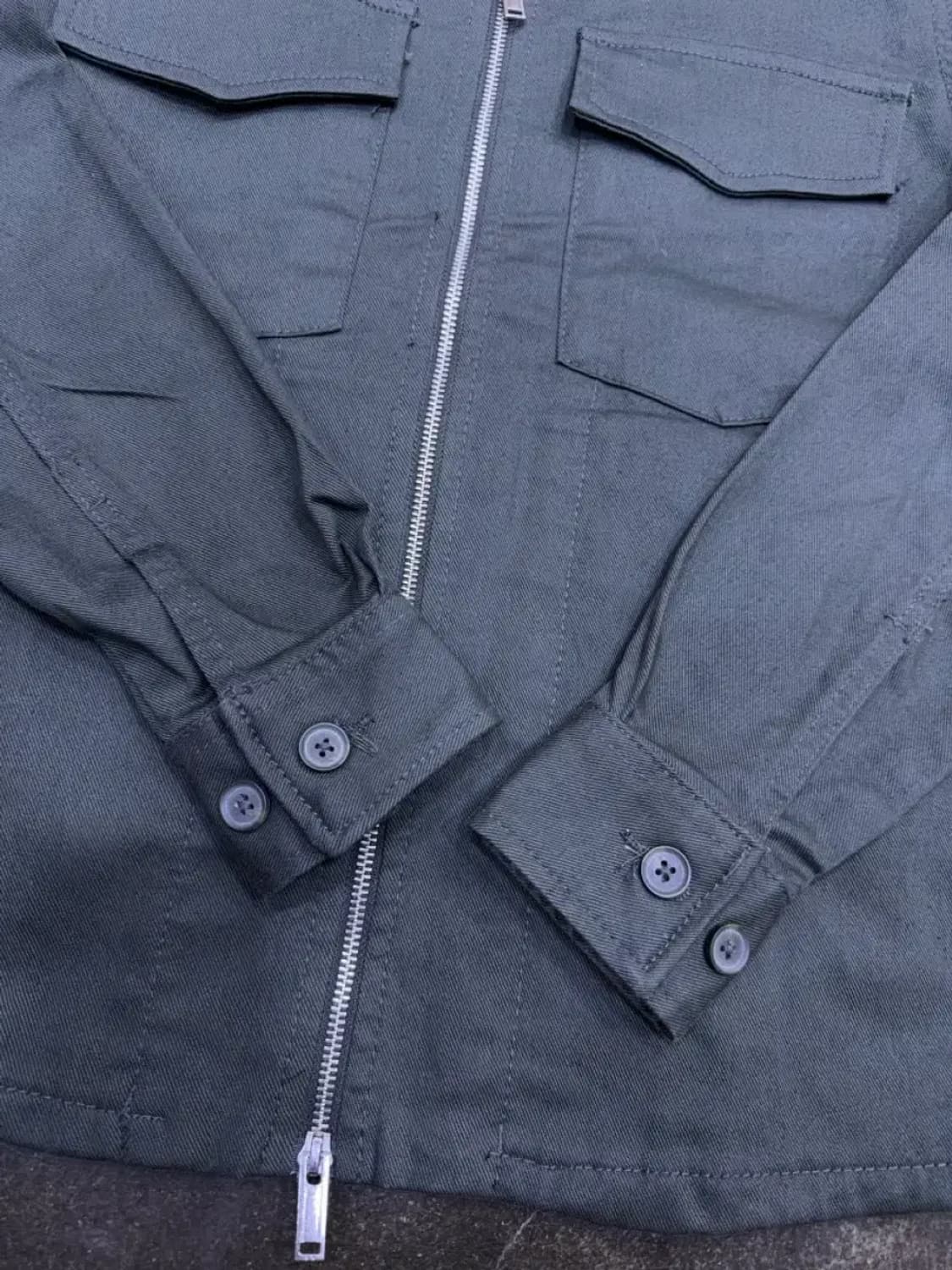 자라 워크자켓 셔츠 자켓 2way 집업자켓 올리브 S 상품이미지6