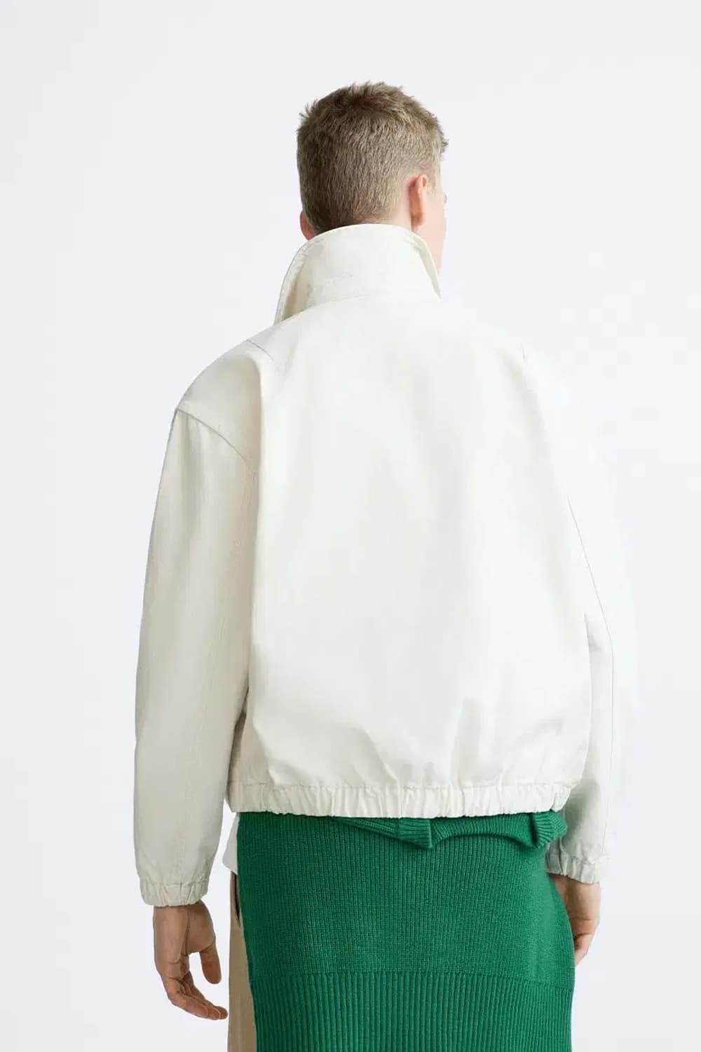 자라 캐쥬얼 스트럭처 화이트 자켓 L 상품이미지2