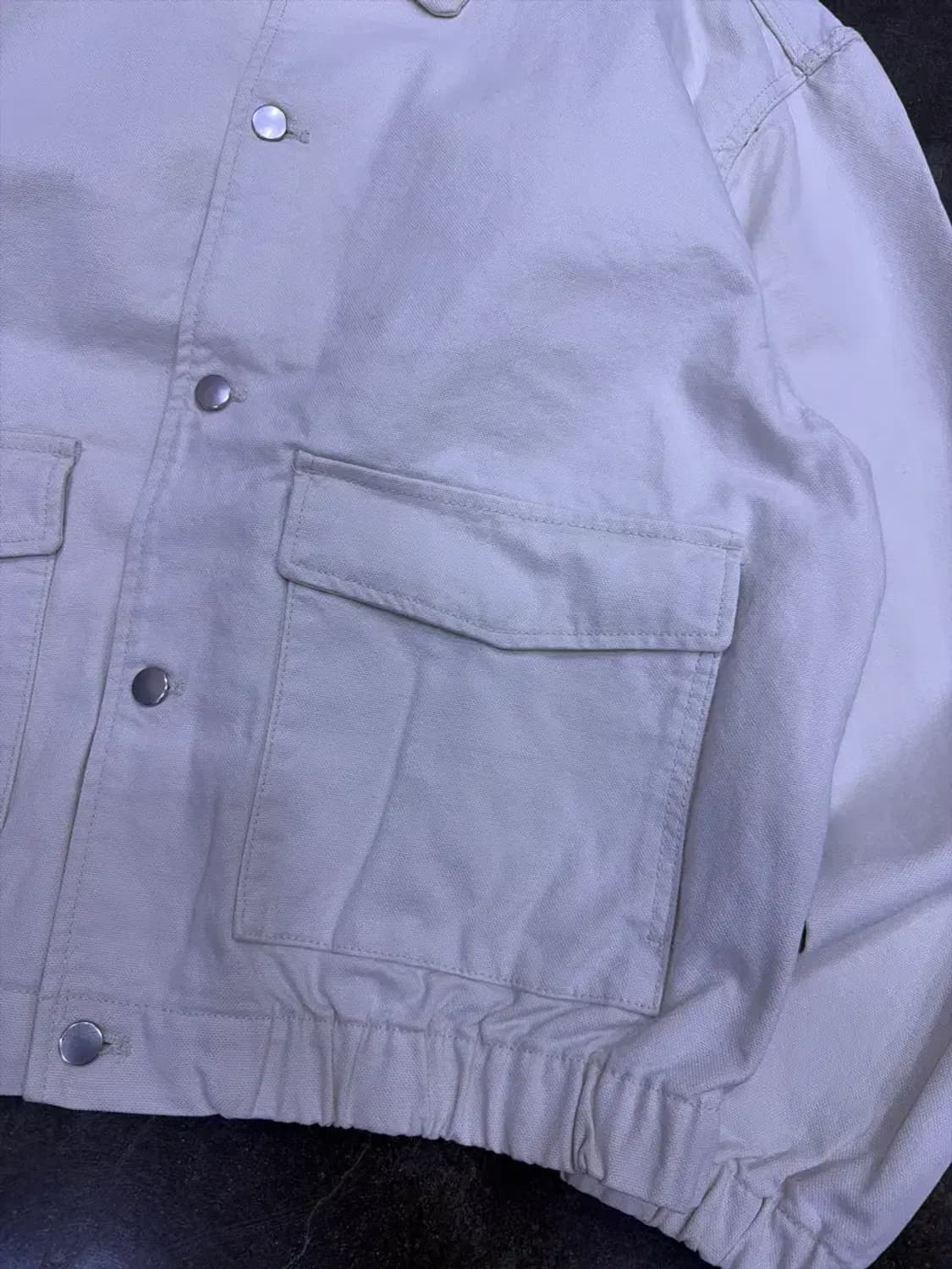 자라 캐쥬얼 스트럭처 화이트 자켓 L 상품이미지8