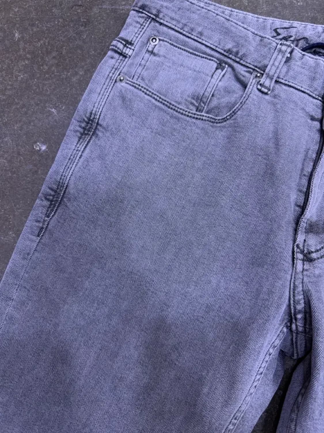 시리즈 힙스터 그레이 빈티지 워싱 데님팬츠 78 (30) 상품이미지4