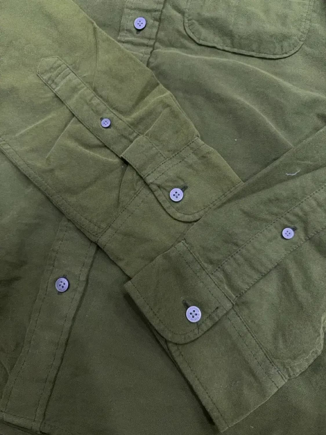 아베크롬비 앤 피치 버튼다운 캐쥬얼 머슬핏 옥스포드 셔츠 올리브 M 상품이미지5