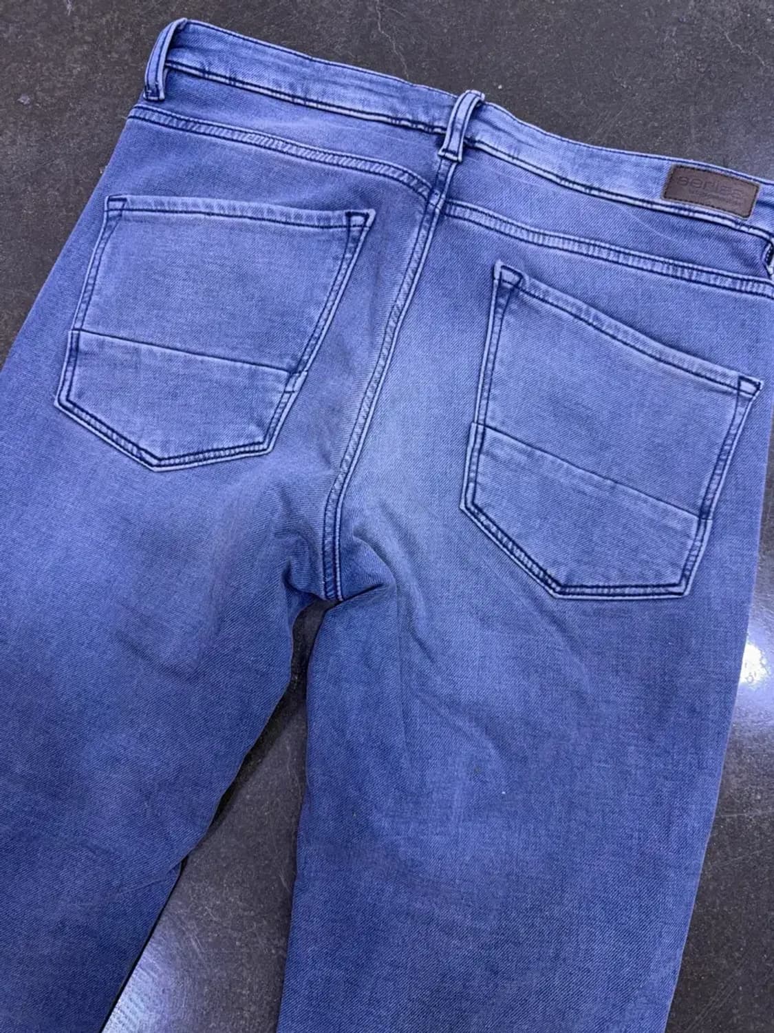 시리즈 힙스터 빈티지 주름 워싱 기모 스트레이트핏 데님팬츠 82 (32) 상품이미지6