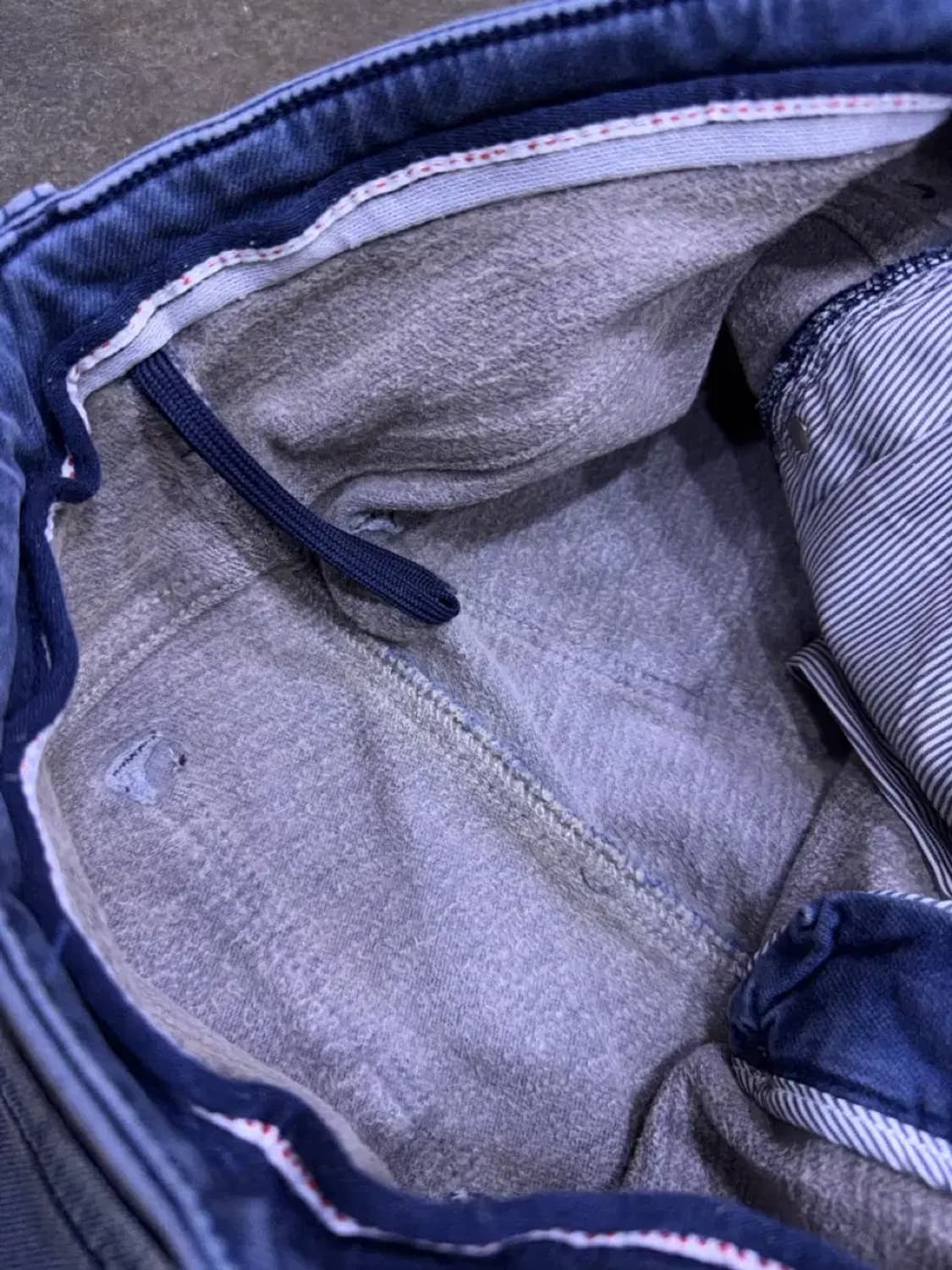 시리즈 힙스터 빈티지 주름 워싱 기모 스트레이트핏 데님팬츠 82 (32) 상품이미지8