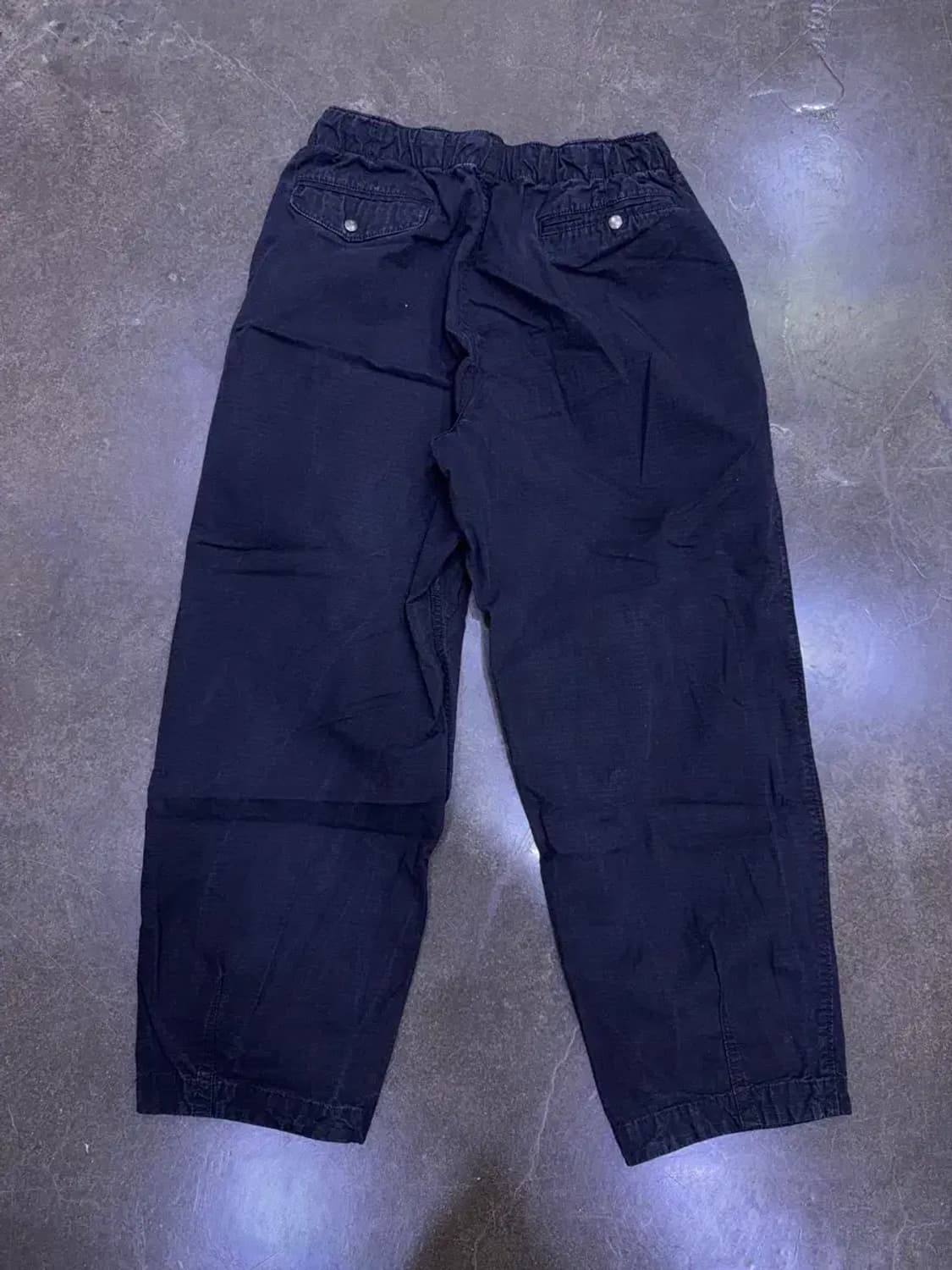 아웃스탠딩 립스탑 스트링 팬츠 블랙 S 상품이미지2