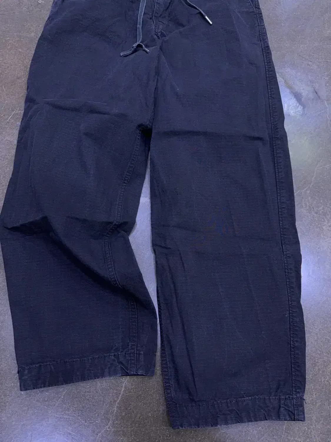 아웃스탠딩 립스탑 스트링 팬츠 블랙 S 상품이미지6