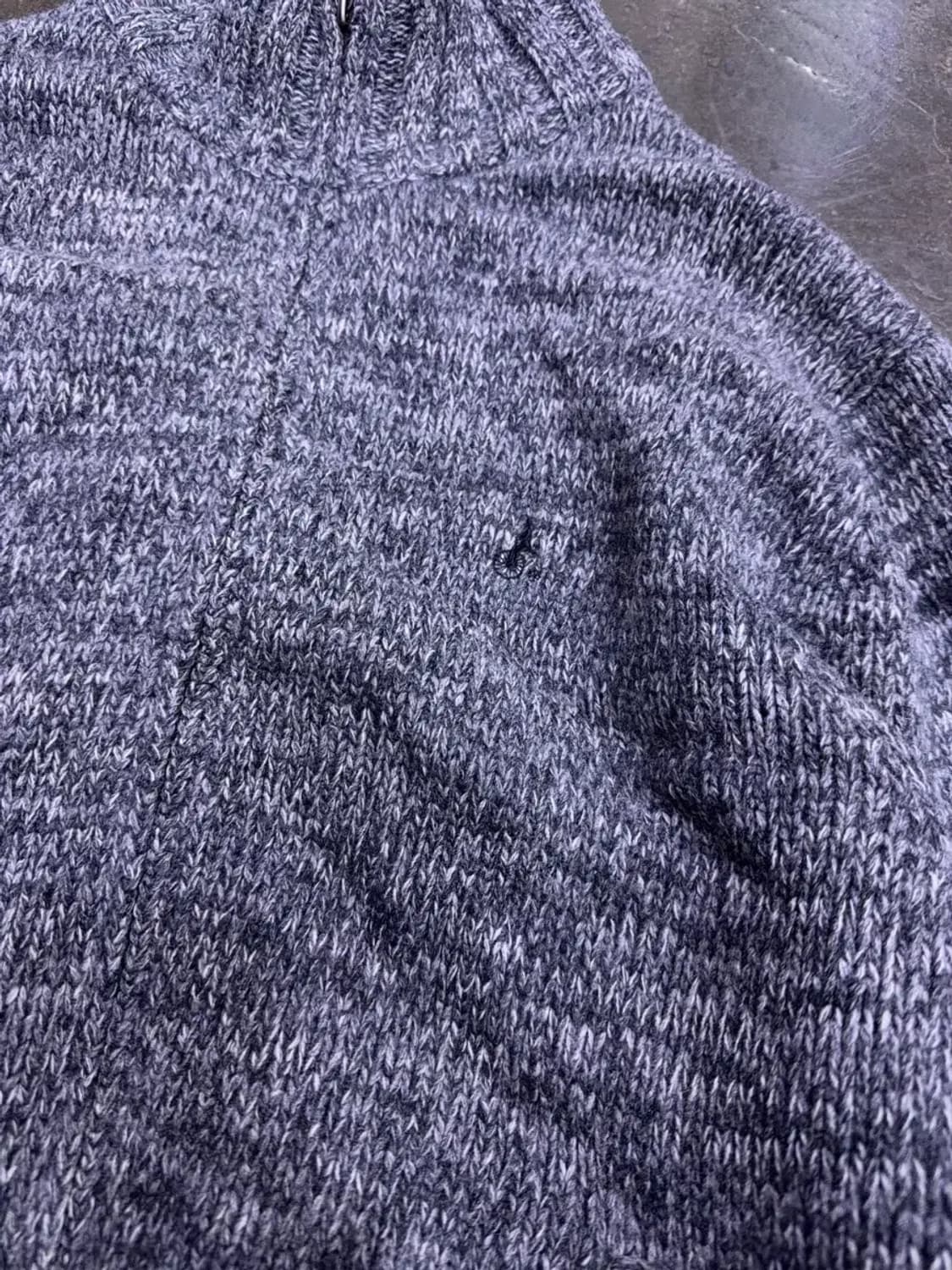 빈폴 클래식 보카시 헤비 울 니트 집업 체크패턴 스웨터 100 상품이미지5