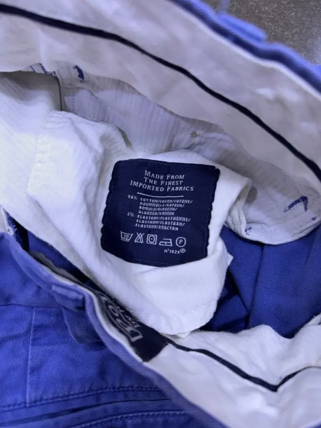 폴로 랄프로렌 스트레치 커스텀 핏 클래식 치노팬츠 블루 34 상품이미지9