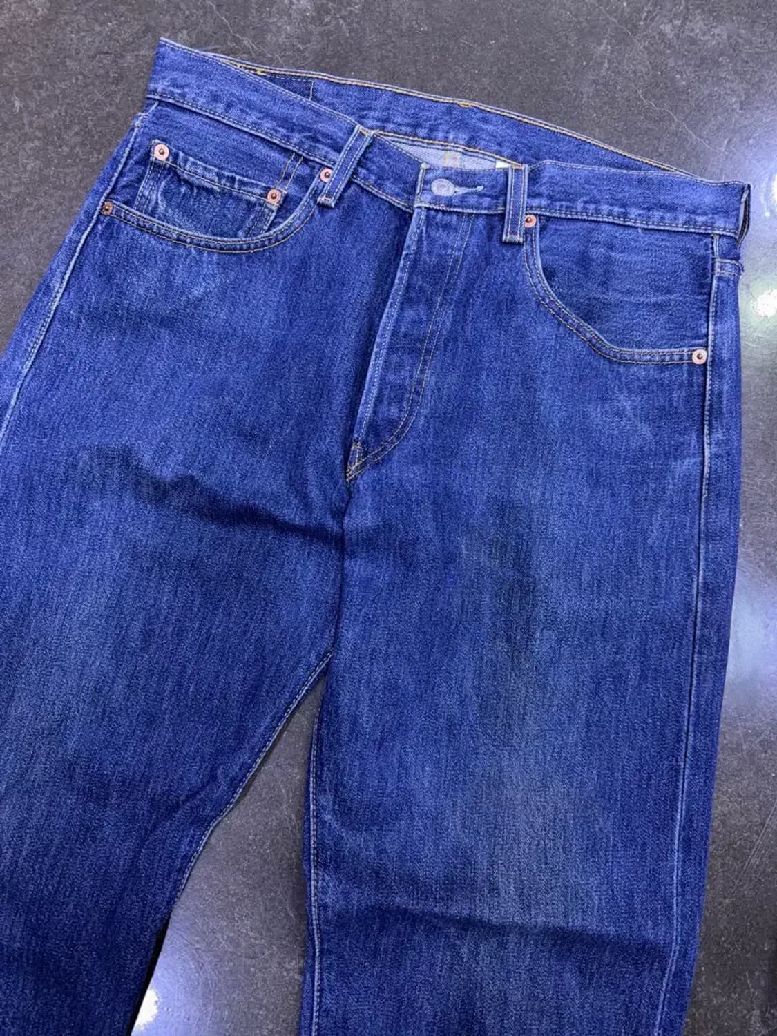 리바이스 501 00's 레귤러핏 지퍼 커스텀 데님팬츠 32 상품이미지3