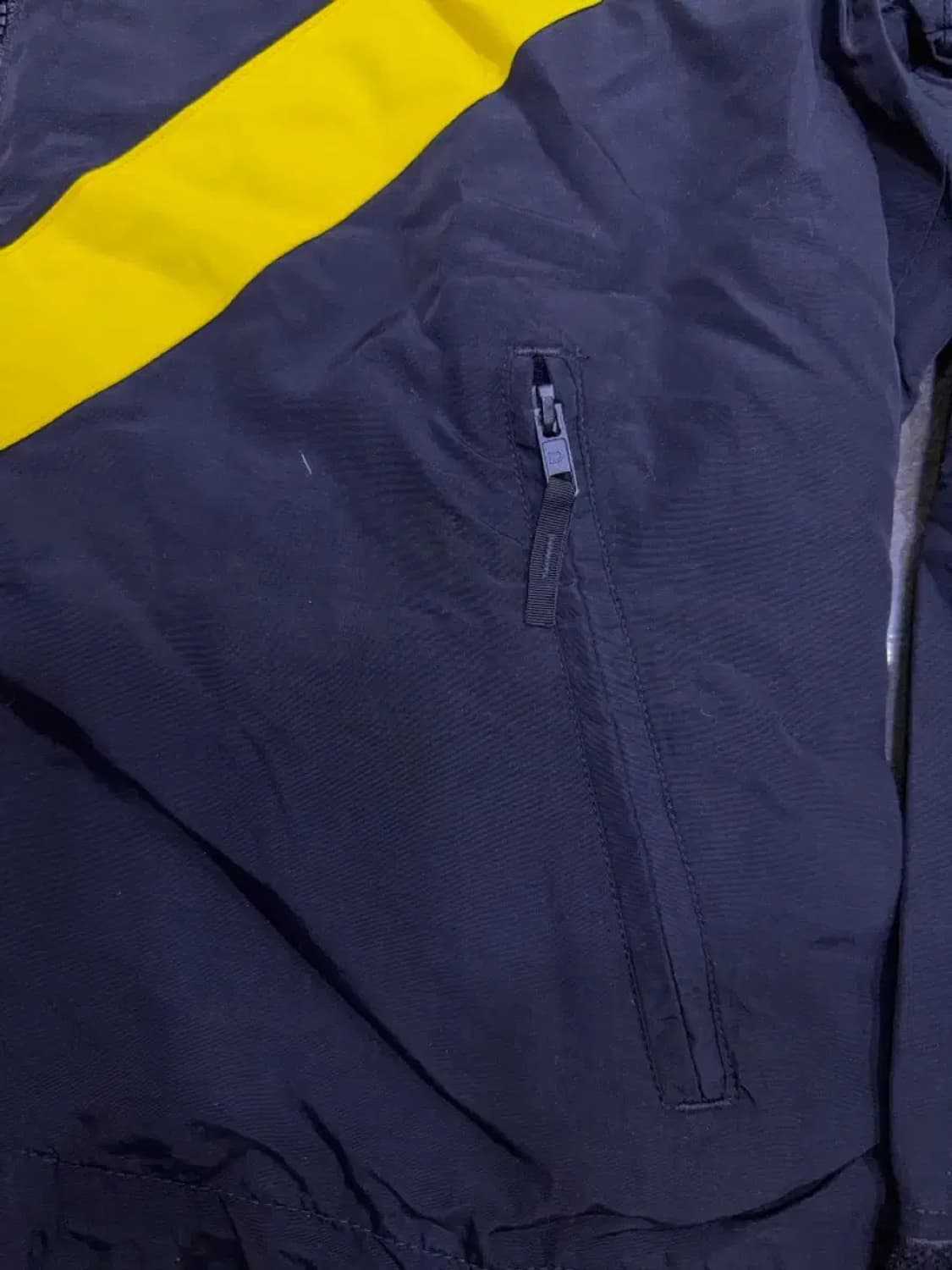 US ARMY 미군 APFU 신형 바람막이 점퍼 블랙 옐로우 S 숏 상품이미지5