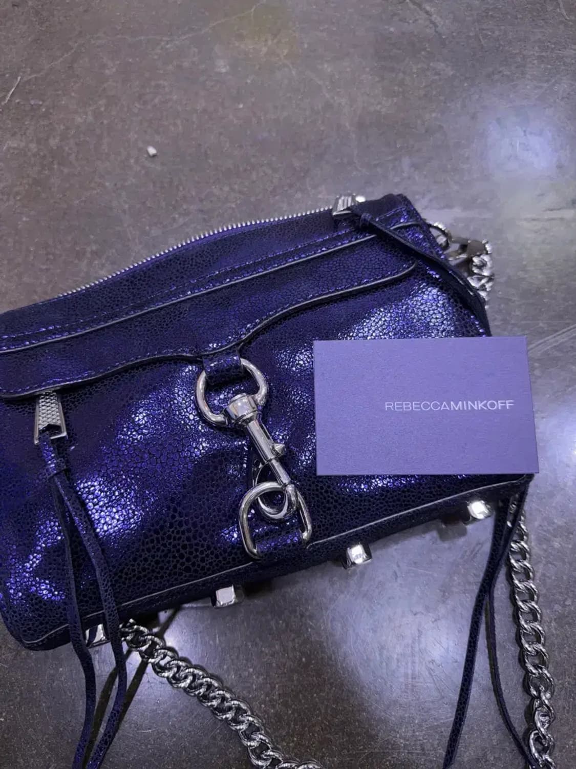 레베카밍코프 체인 크로스백 크로스바디 MAC 미니백 미드나잇 캐비어 상품이미지10