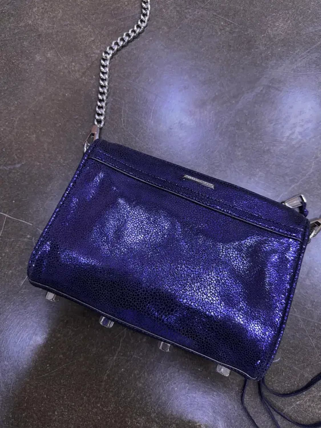 레베카밍코프 체인 크로스백 크로스바디 MAC 미니백 미드나잇 캐비어 상품이미지6