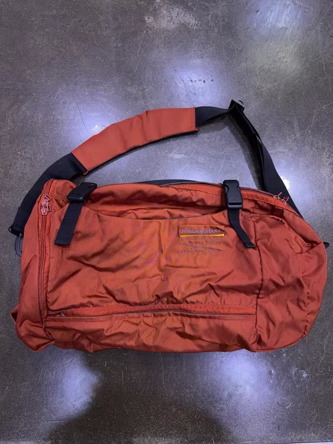 만다리나덕 나일론 멀티 더플 보스턴 숄더백 오렌지 상품이미지1
