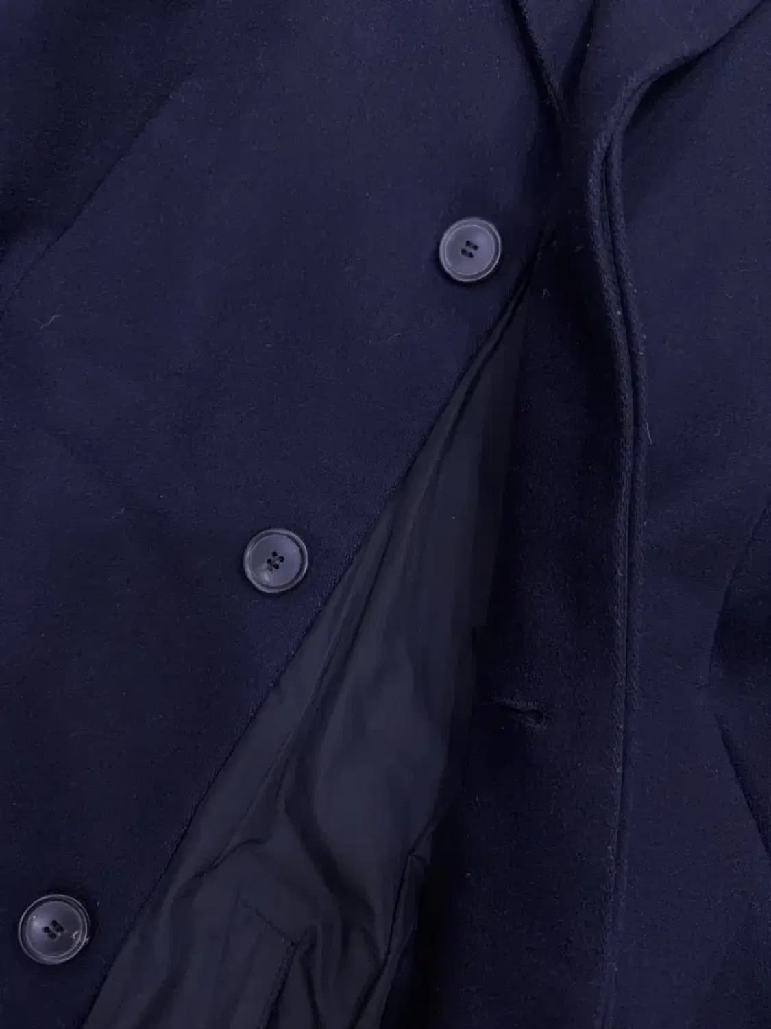 띠어리 해비 플란넬 블렌디드 체스필드 코트 다크 네이비 M 상품이미지4