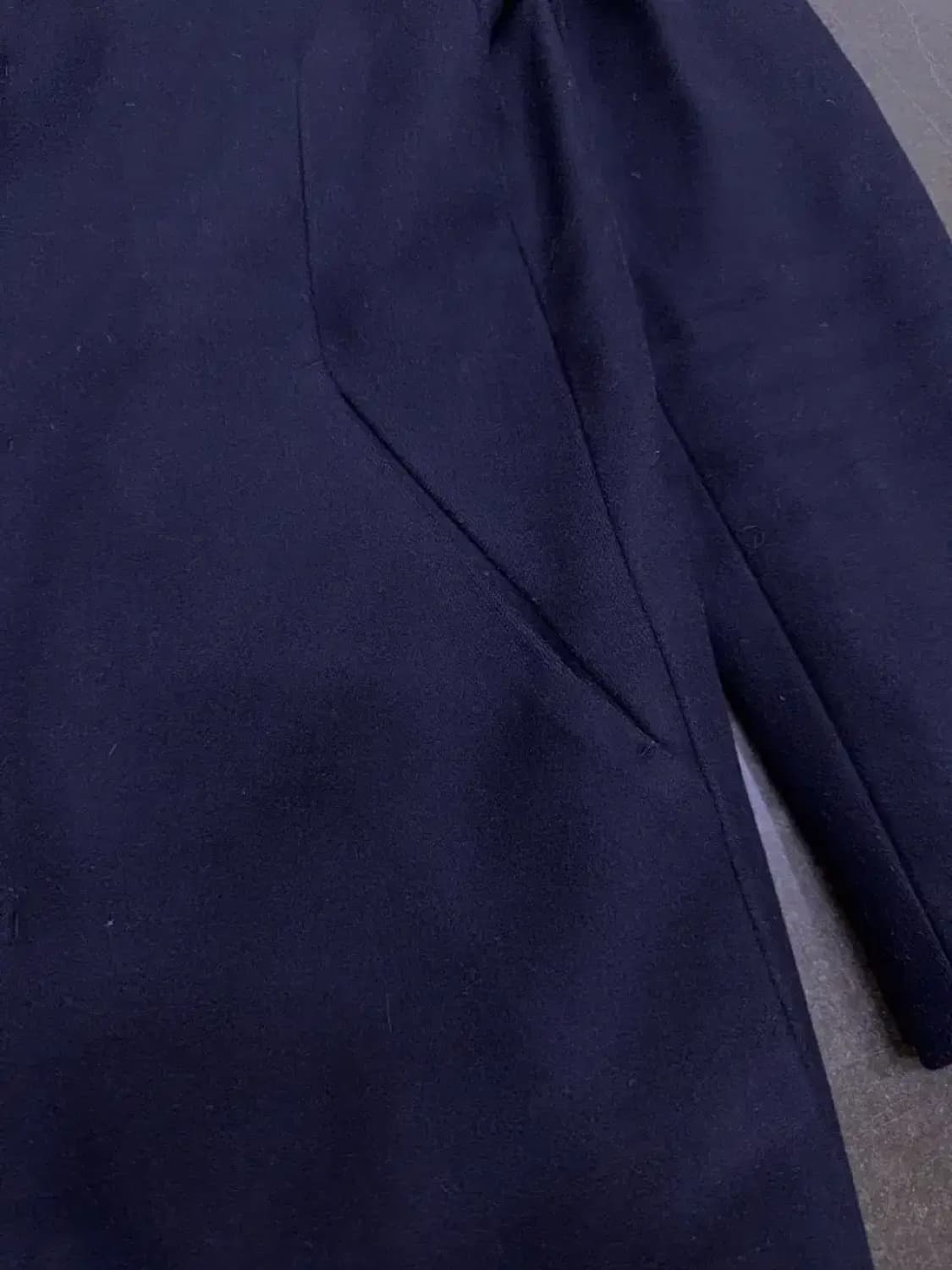 띠어리 해비 플란넬 블렌디드 체스필드 코트 다크 네이비 M 상품이미지5