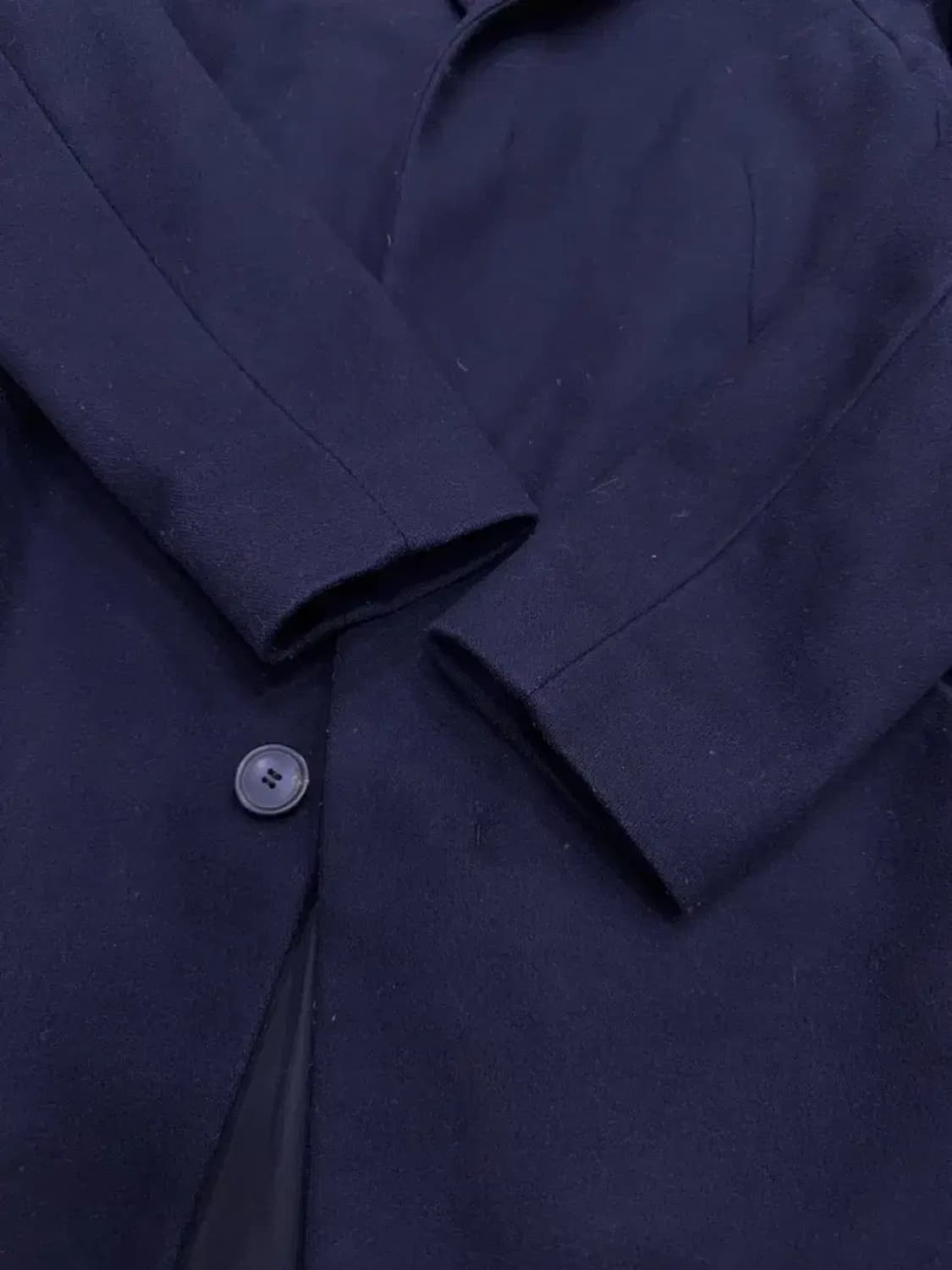 띠어리 해비 플란넬 블렌디드 체스필드 코트 다크 네이비 M 상품이미지6