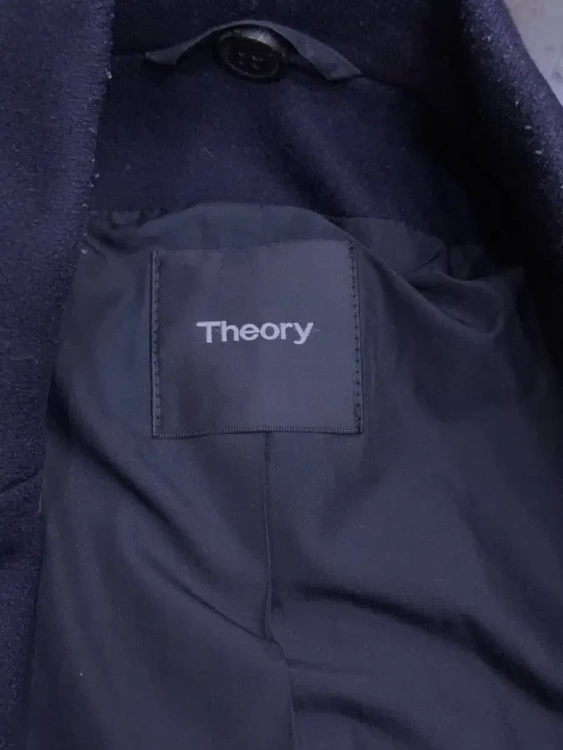 띠어리 해비 플란넬 블렌디드 체스필드 코트 다크 네이비 M 상품이미지7