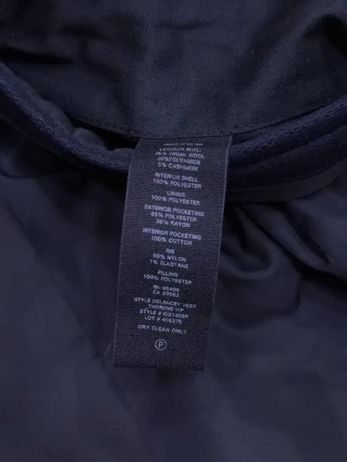 띠어리 해비 플란넬 블렌디드 체스필드 코트 다크 네이비 M 상품이미지8