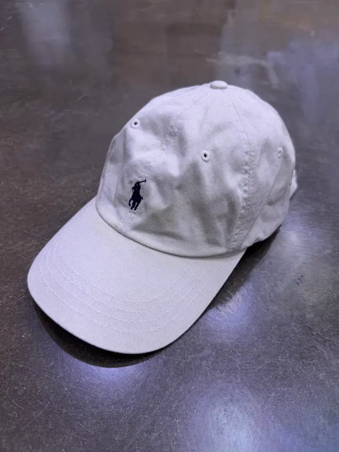 폴로 랄프로렌 포니 자수 아이보리 베이지 볼캡 상품이미지1