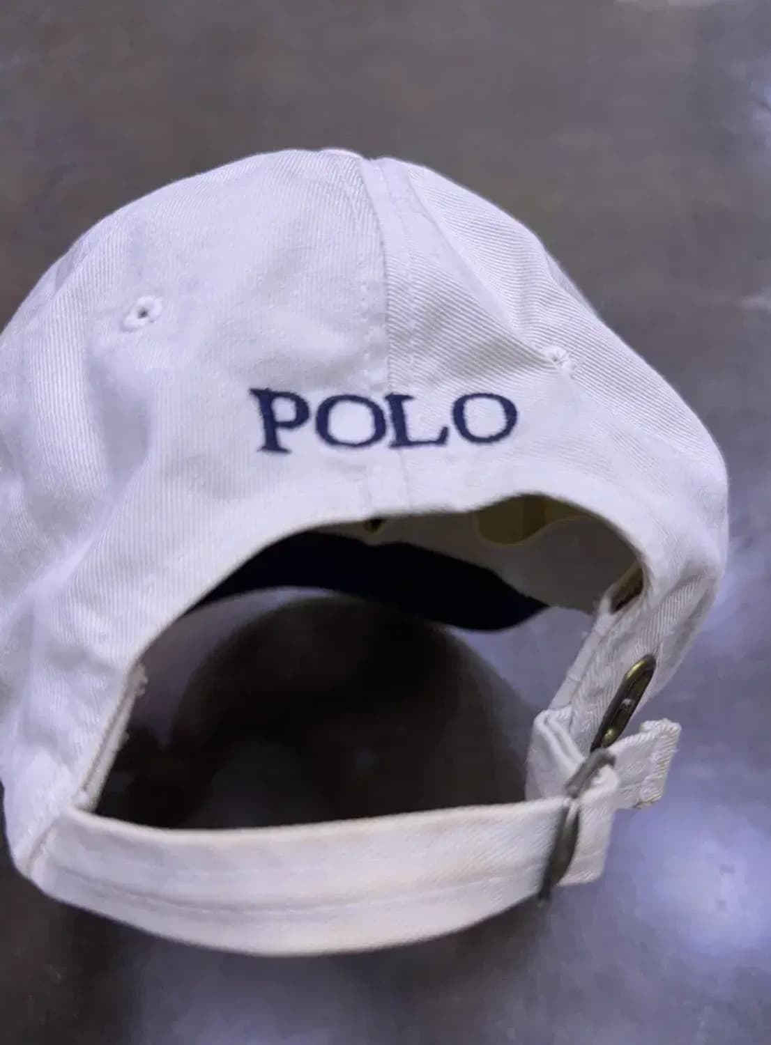 폴로 랄프로렌 포니 자수 아이보리 베이지 볼캡 상품이미지4