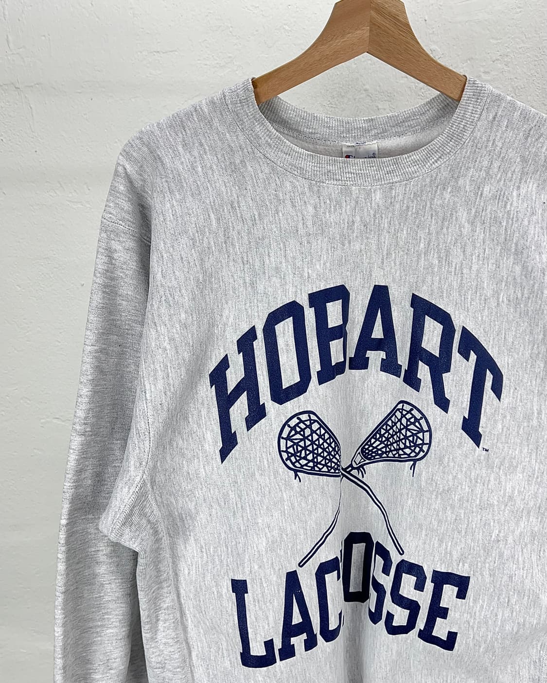 챔피온 라이트 그레이 리버스 위브 스테이츠맨 호바트 크루넥 스웨트 셔츠 상품이미지2