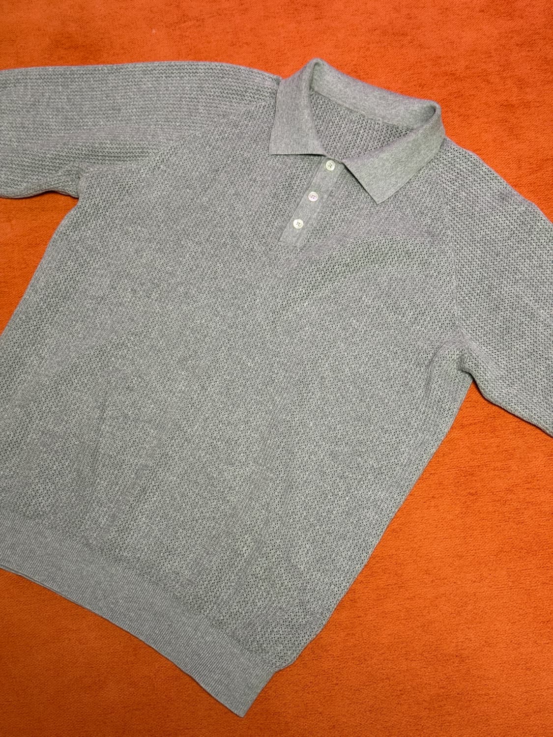 (3) 블랭크룸 하드트위스트 래글런 니트 멜란지그레이 상품이미지3