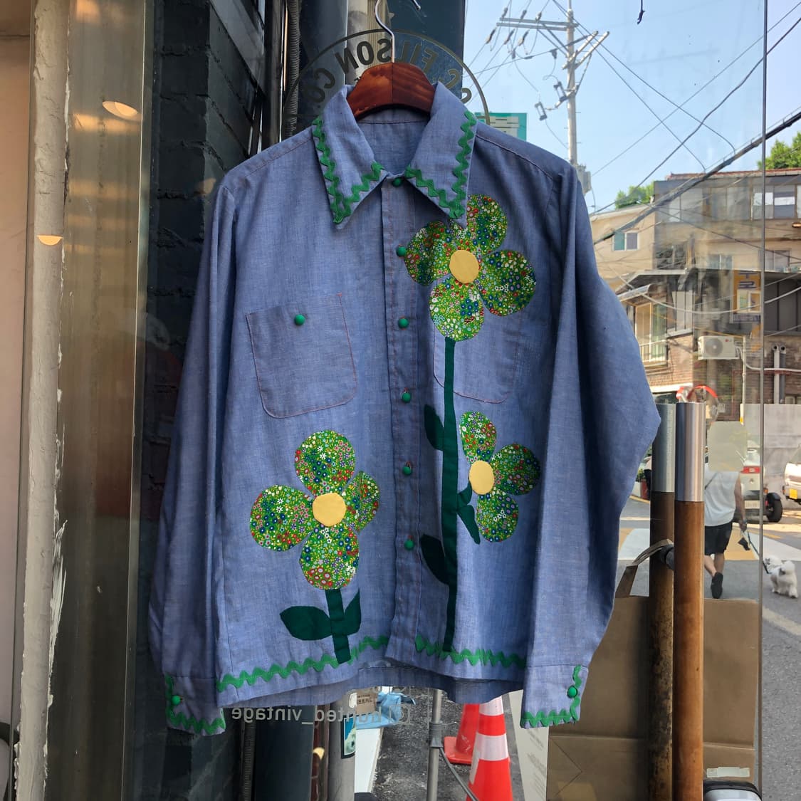 70s Bigmac chambray shirt-M 상품이미지9