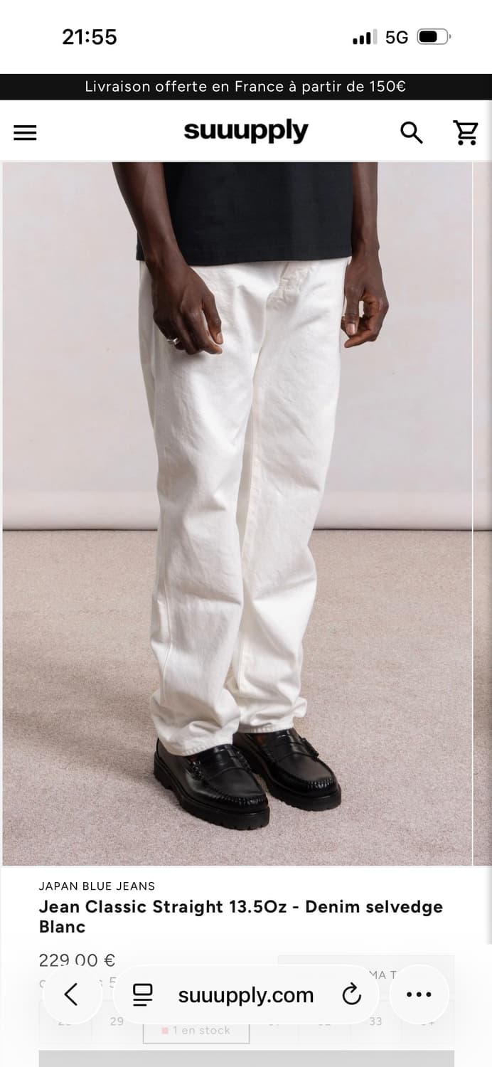 JAPAN BLUE JEANS 스트레이트 핏 팬츠 상품이미지3