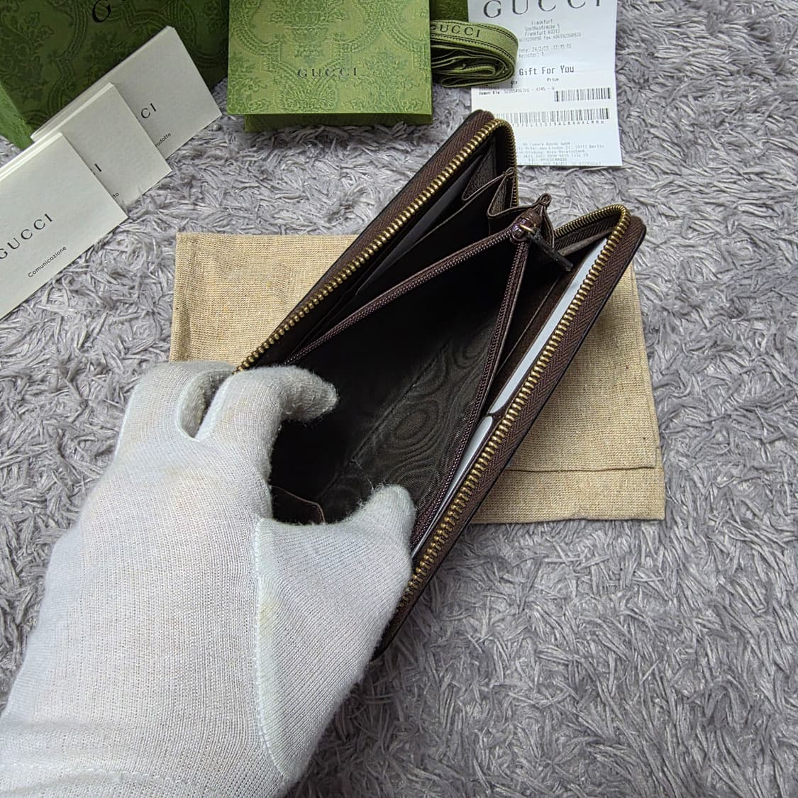 {클로젯}[풀구성+영수증][신형24ss]구찌 오피디아 지퍼돌이 장지갑 상품이미지7