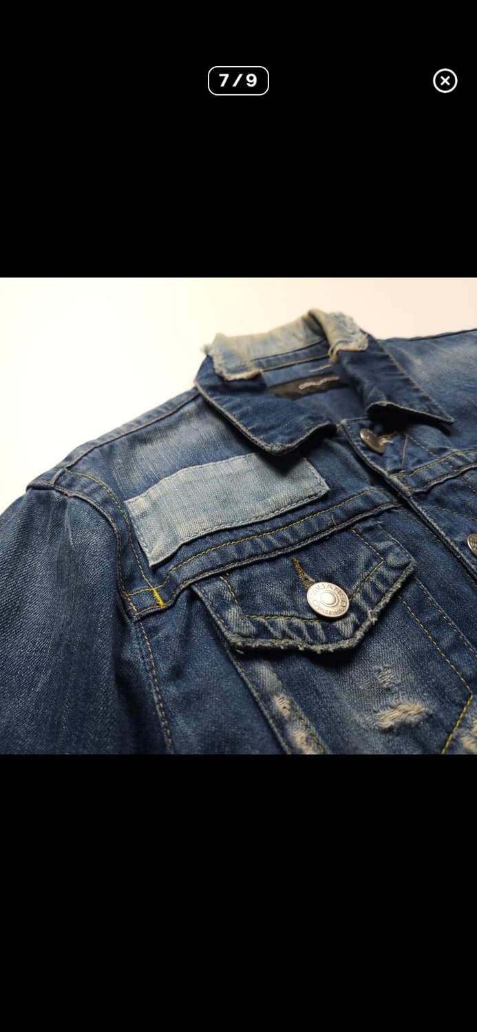 [L] 디스퀘어드2 00‘s 빅로고 디테일 워싱 데님 트러커 자켓 상품이미지7