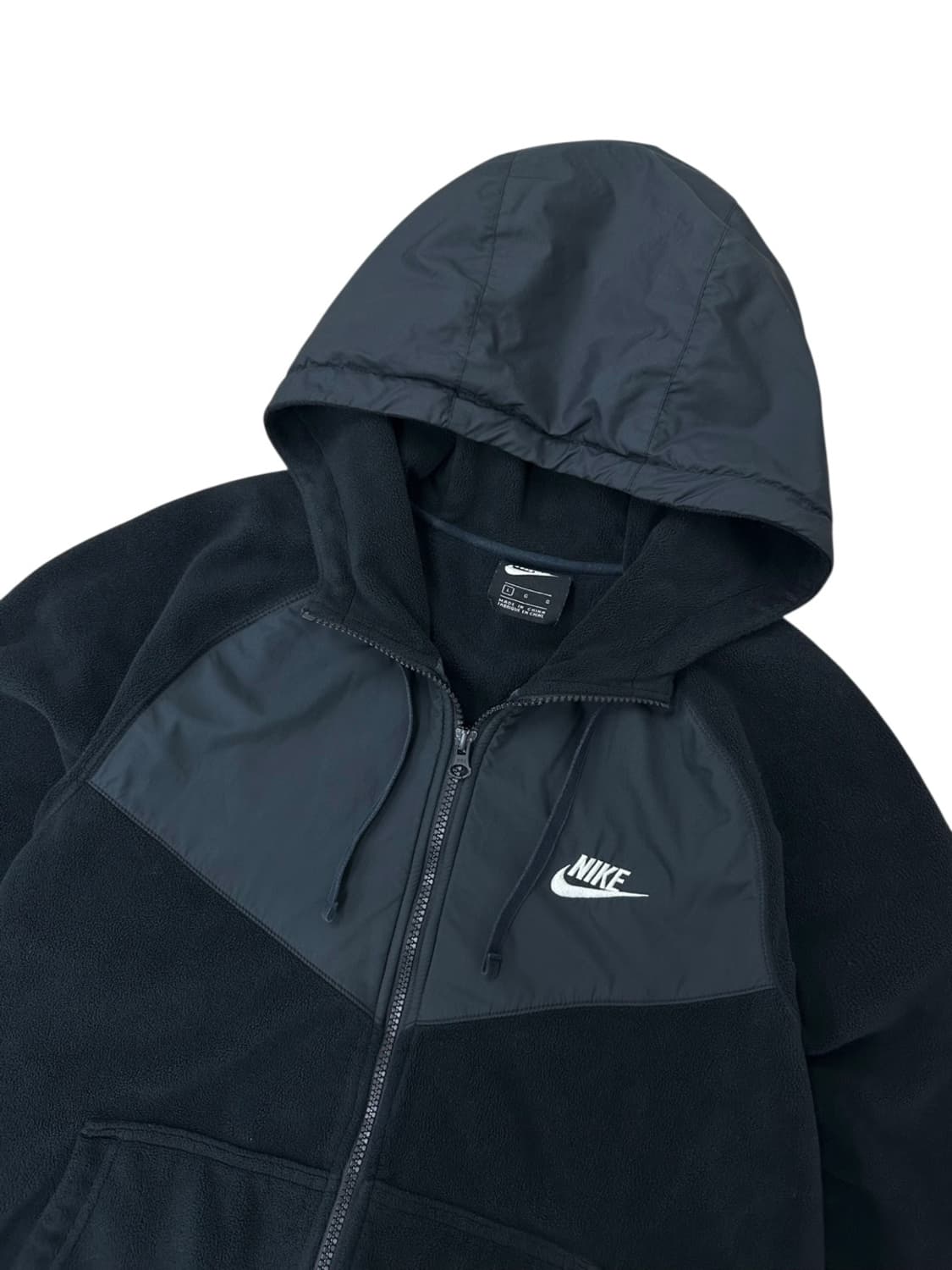 나이키 플리스 후리스 바람막이 블랙 (L) 상품이미지2